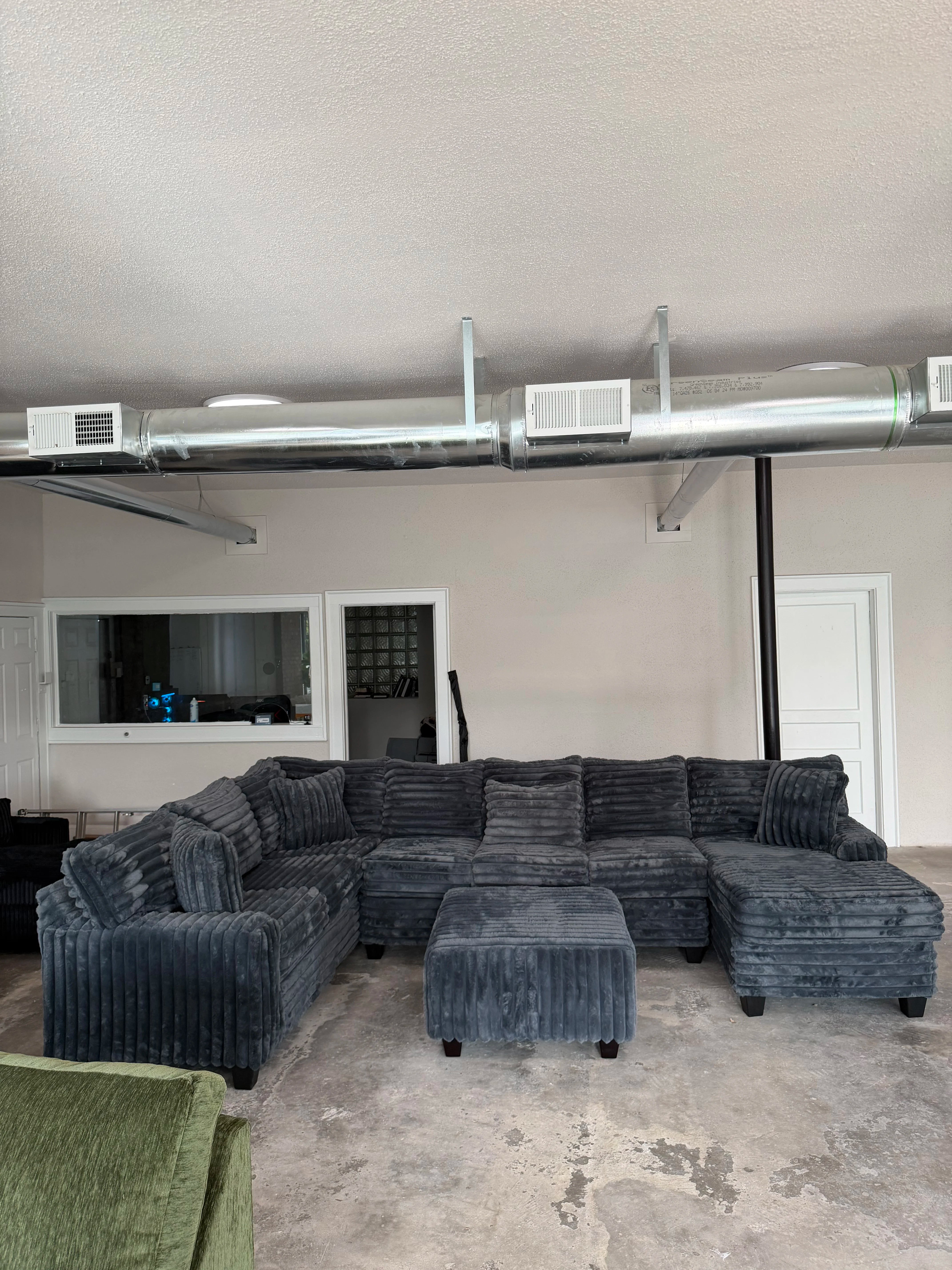 Oversized U-Shape Corduroy Sectional