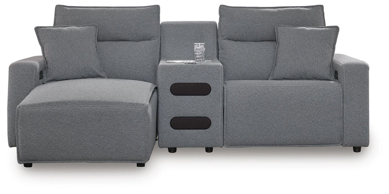 Modmax II Power Reclining Sectional with Chaise and Audio Console