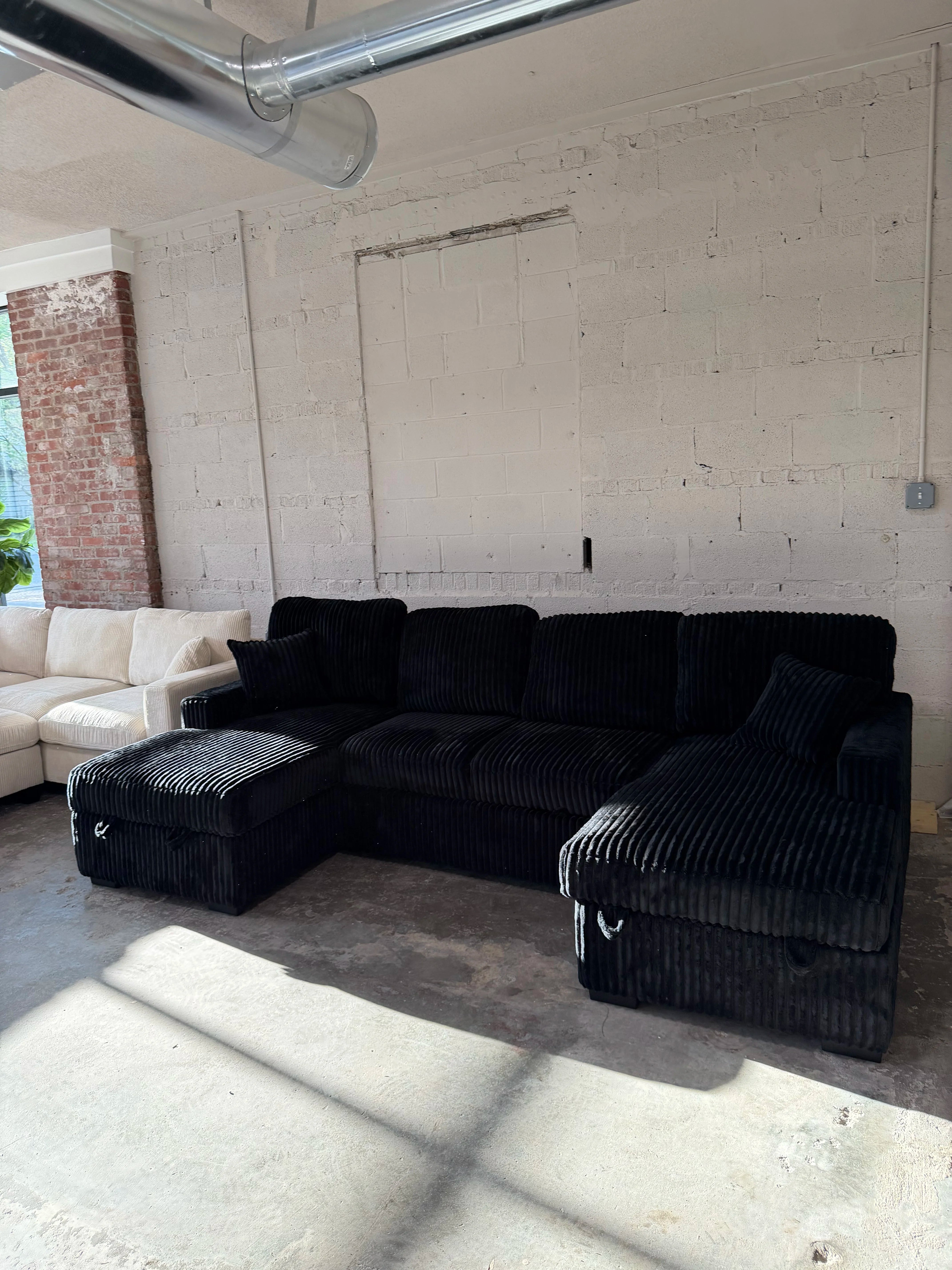 Oversized U-Shape Corduroy Sectional