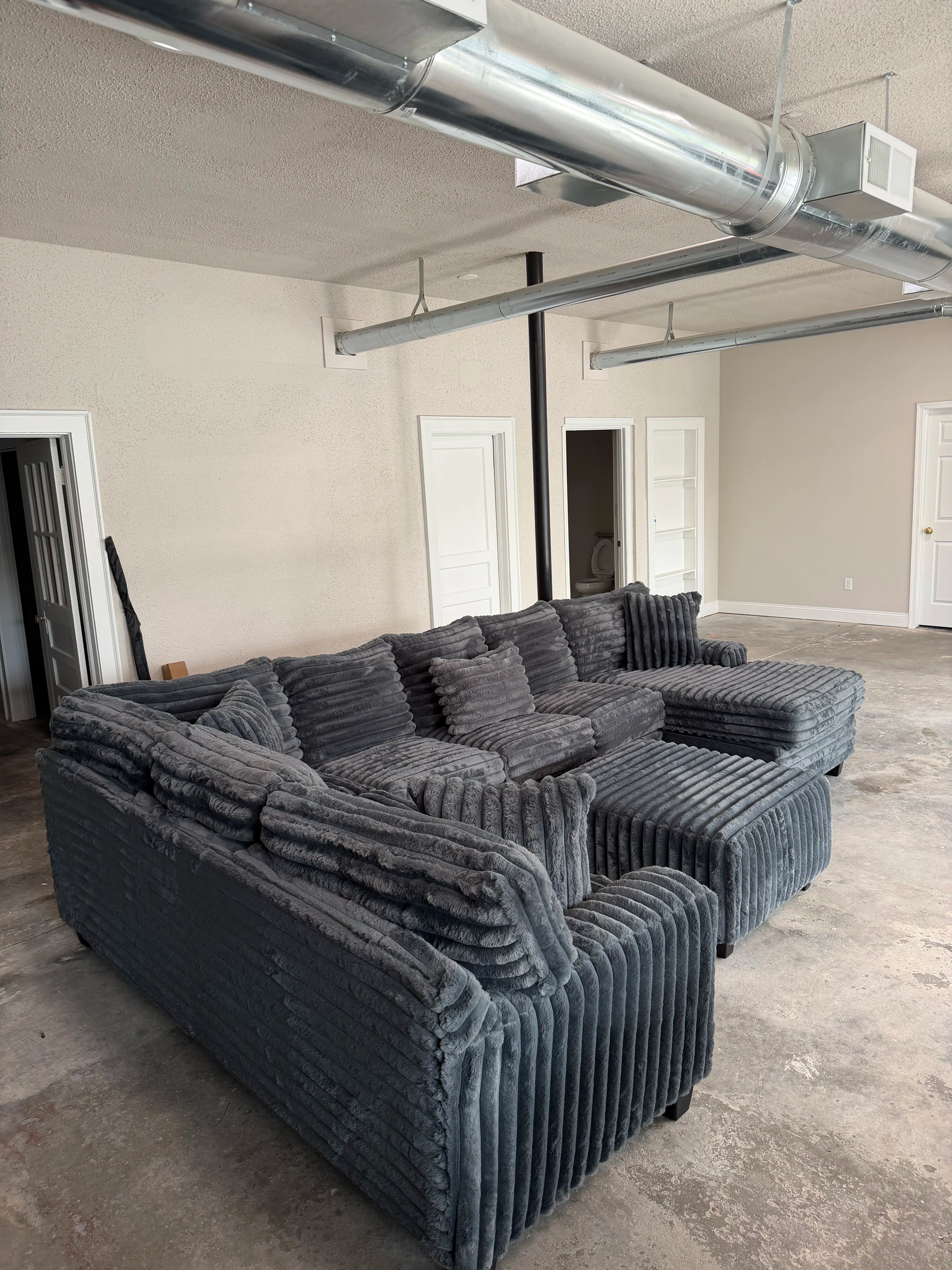 Oversized U-Shape Corduroy Sectional