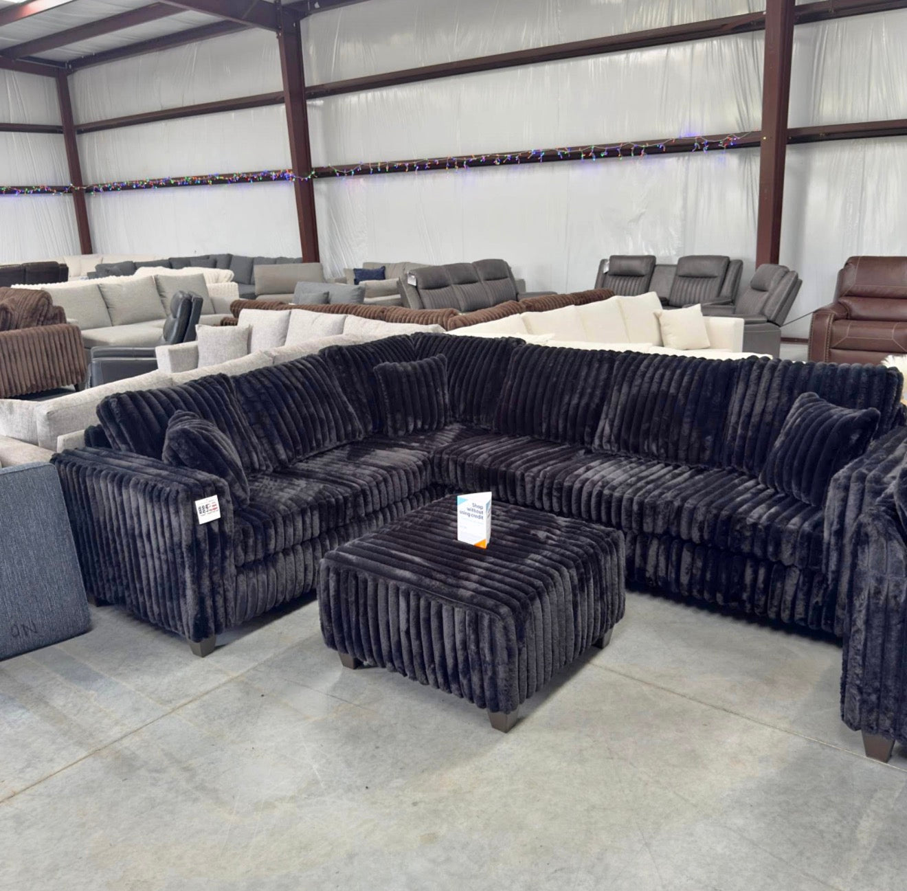 Best Fluffy Corduroy Sectional