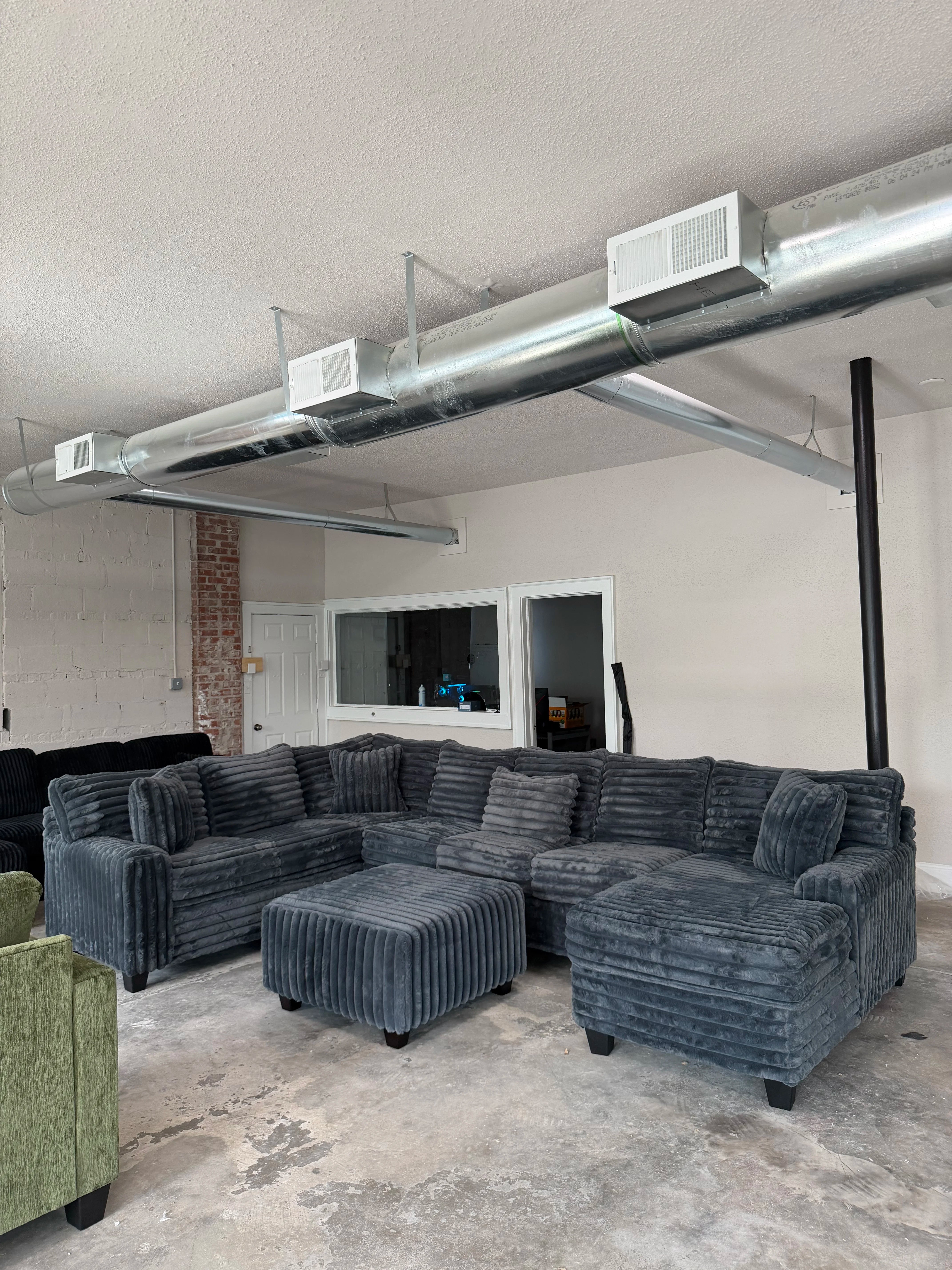 Oversized U-Shape Corduroy Sectional