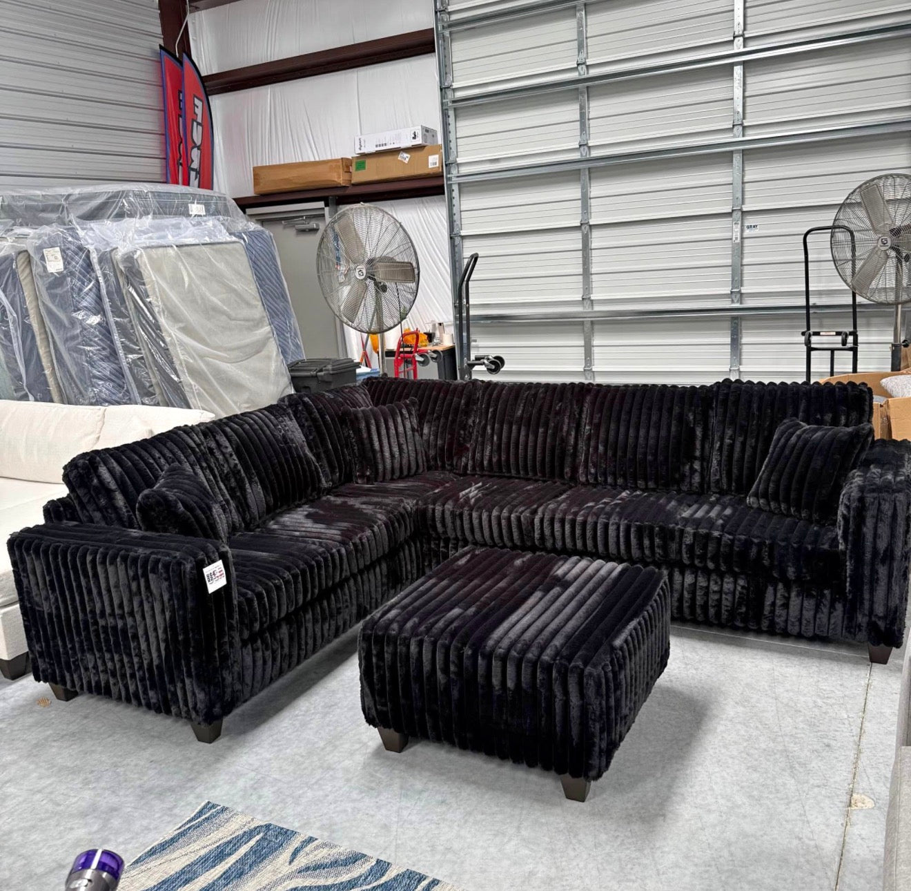 Best Fluffy Corduroy Sectional