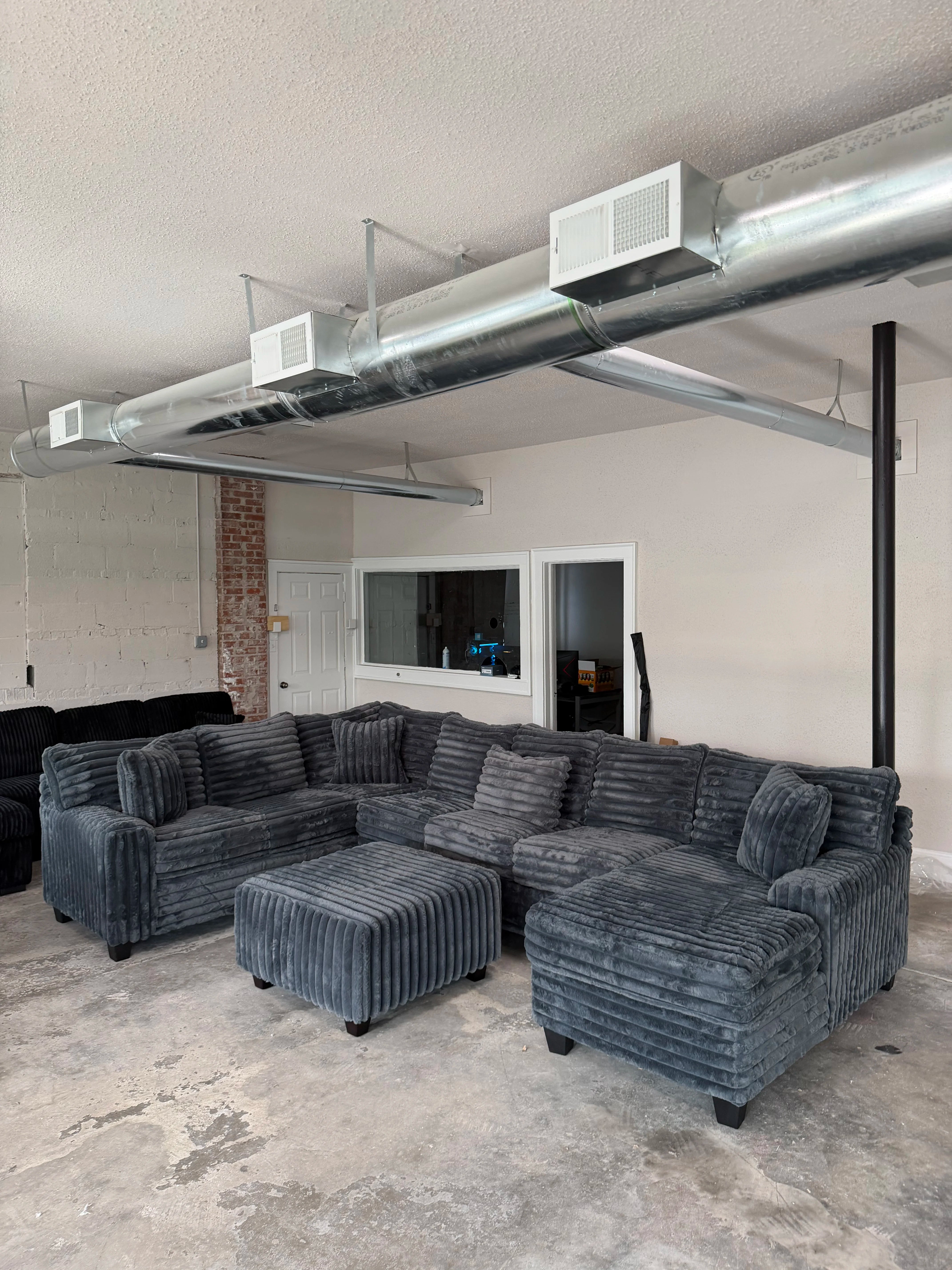 Oversized U-Shape Corduroy Sectional
