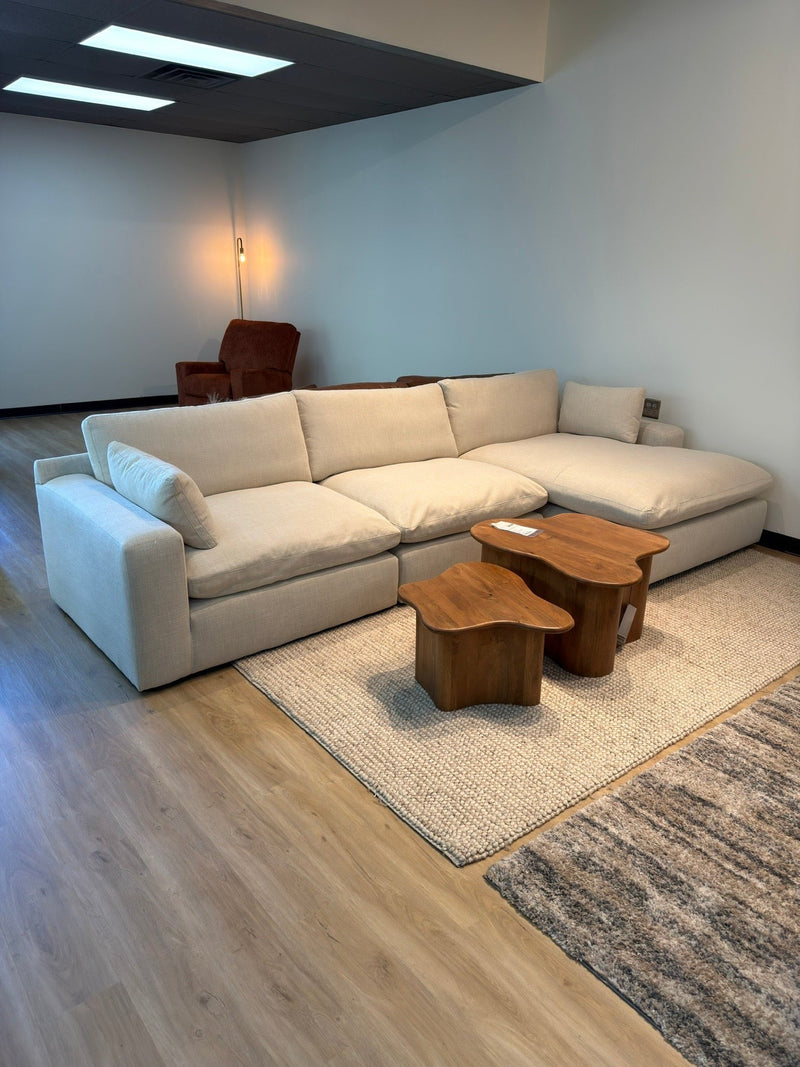 Siena Cloud 3-Piece Modular Sectional with Chaise