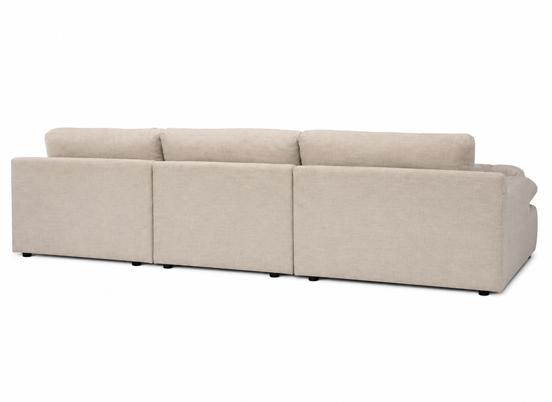 Siena Cloud 3-Piece Modular Sectional with Chaise