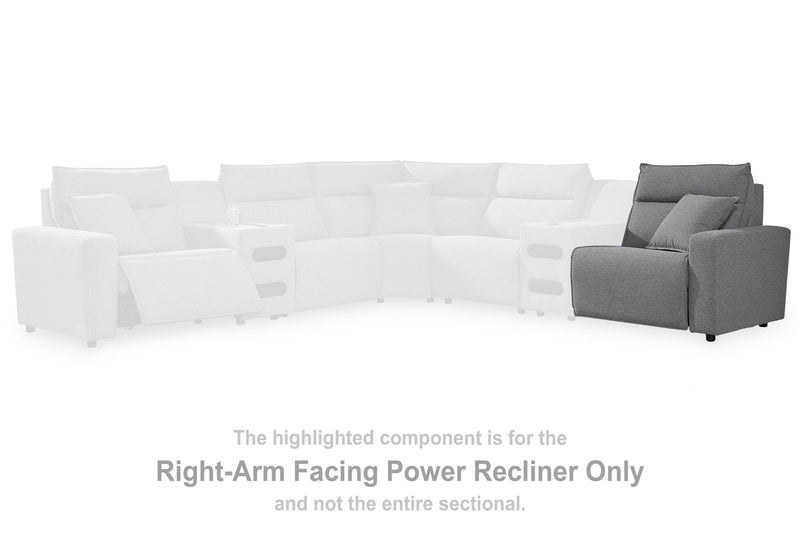 Modmax II Power Reclining Sectional with Consoles