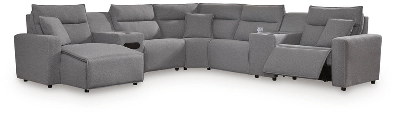 Modmax II Power Reclining Sectional with Chaise and Audio Console
