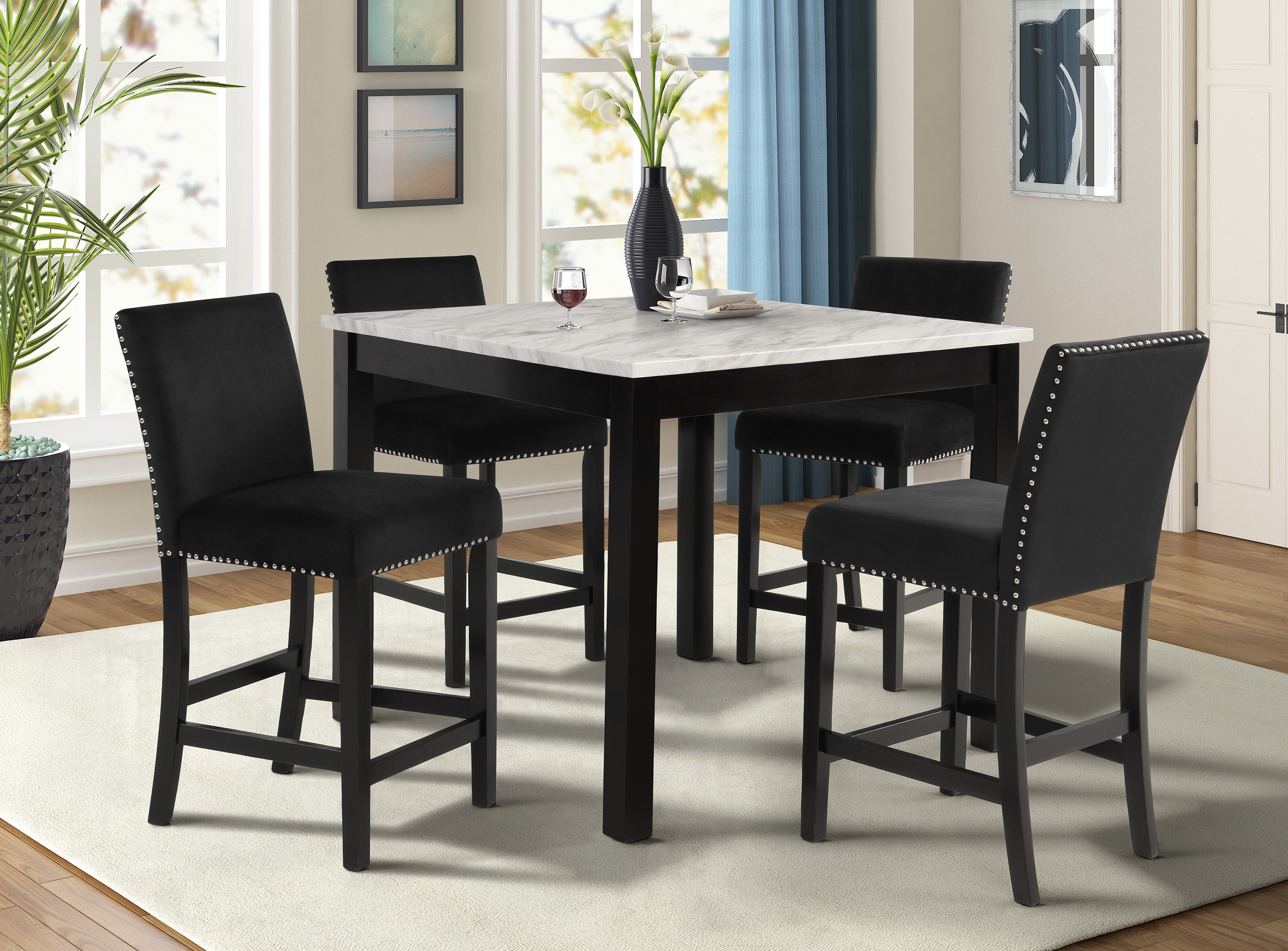 Lennon 5-Piece Counter Height Set